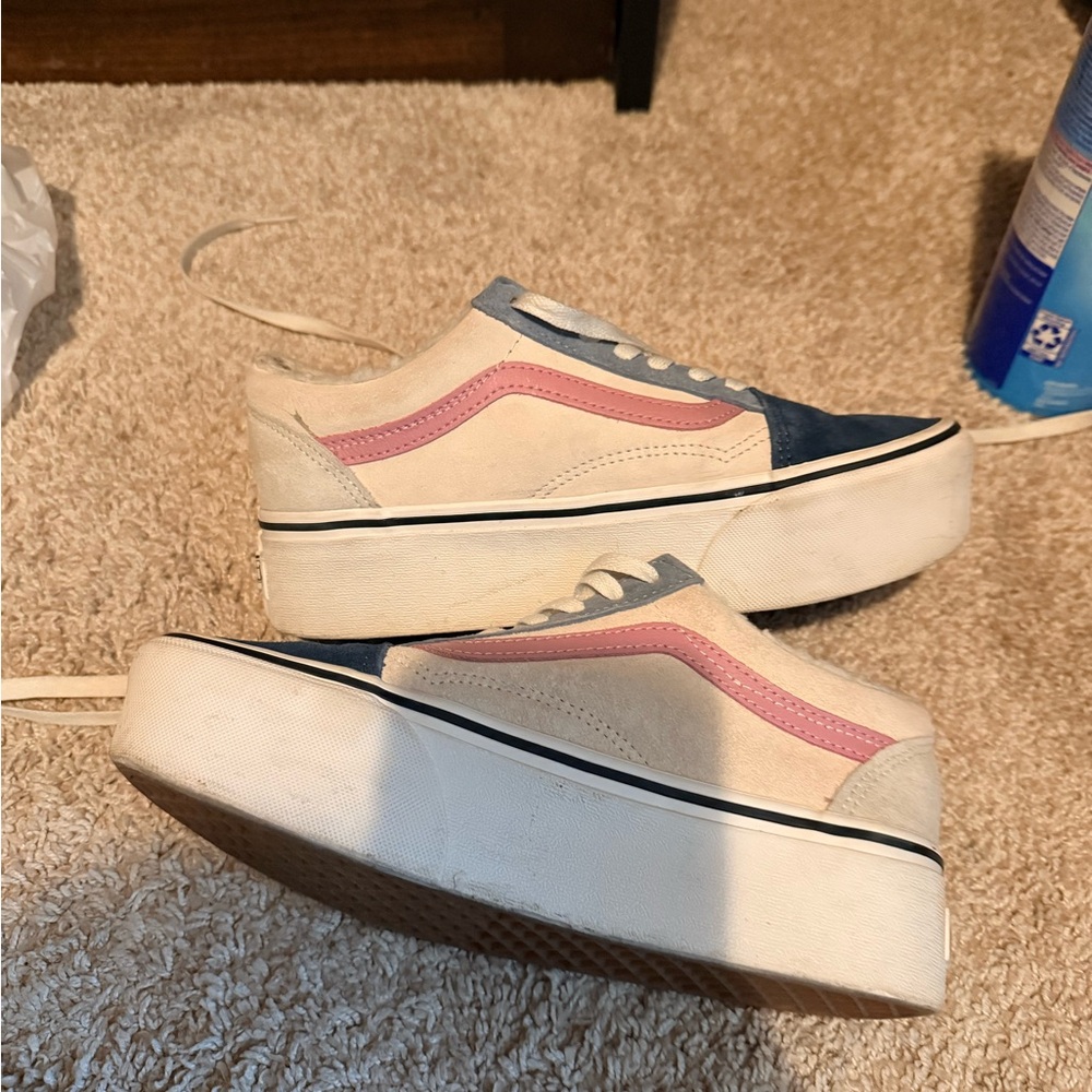 vans old skool stackform platform multicolor Sher… - image 1